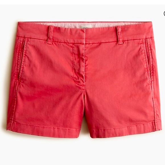 Bright pink 3” J Crew  chino shorts - Picture 2 of 6